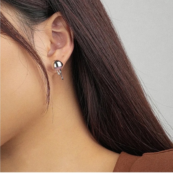 Dripping Molten Silver Purple Pearls S925 Sterling Silver - Picture 3 of 8